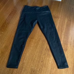 Faux leather leggings